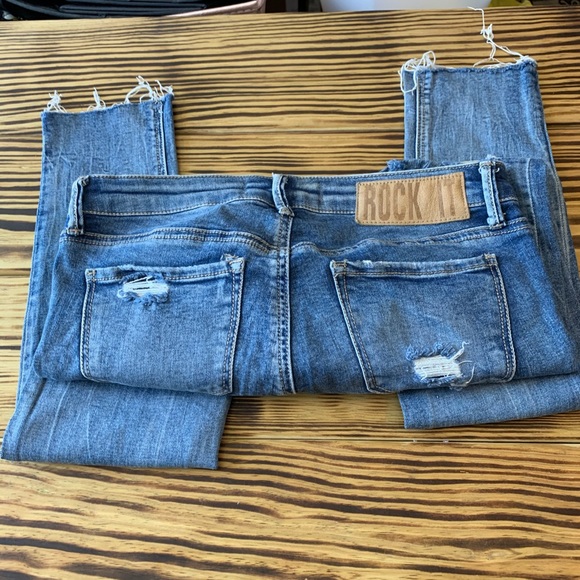 Tally Weigl Low Waist Skinny Distressed Jeans - Picture 2 of 7